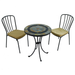 Exclusive Garden Villena 60cm Table With 2 Milan Chairs Set Dining Sets Exclusive Garden   