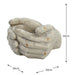 Solstice Sculptures Cupped Hands Planter 19cm Weathered Stone Effect Statues Solstice Sculptures   