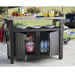Keter Unity BBQ Table Double in Anthracite Outdoor Storage Keter   