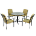 Byron Manor Monterey Garden Dining Table With 4 Ascot Chairs Set Dining Sets Byron Manor Default Title  