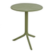 Nardi Step Low Garden Table with 2 Doga Relax Chair Set in Olive Green Dining Sets Nardi   