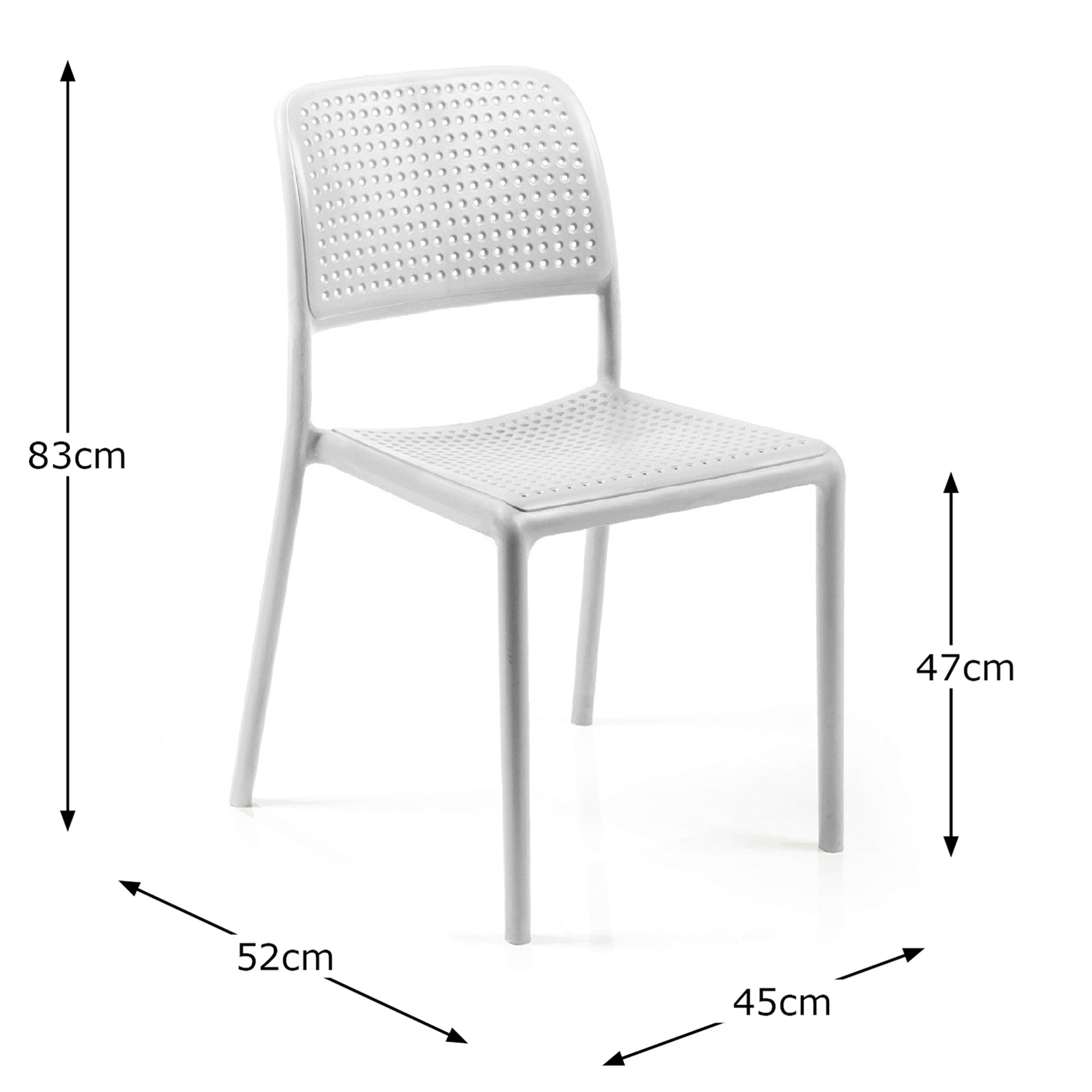 Nardi Bistrot Chair White (Pack of 2) Chairs Nardi   