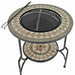 Summer Terrace Brava 60cm Fire Pit Patio Set with San Remo Chairs Dining Sets Summer Terrace   