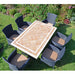 Byron Manor Hampton Stone Garden Dining Table With 6 Stockholm Black Wicker Chairs Dining Sets Byron Manor   