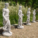 Solstice Sculptures Annie In Autumn 84cm White Stone Effect Statues Solstice Sculptures   
