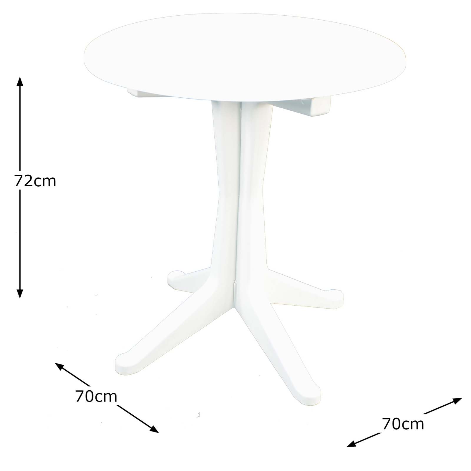 Trabella Levante Bistro Table in White Tables Trabella   