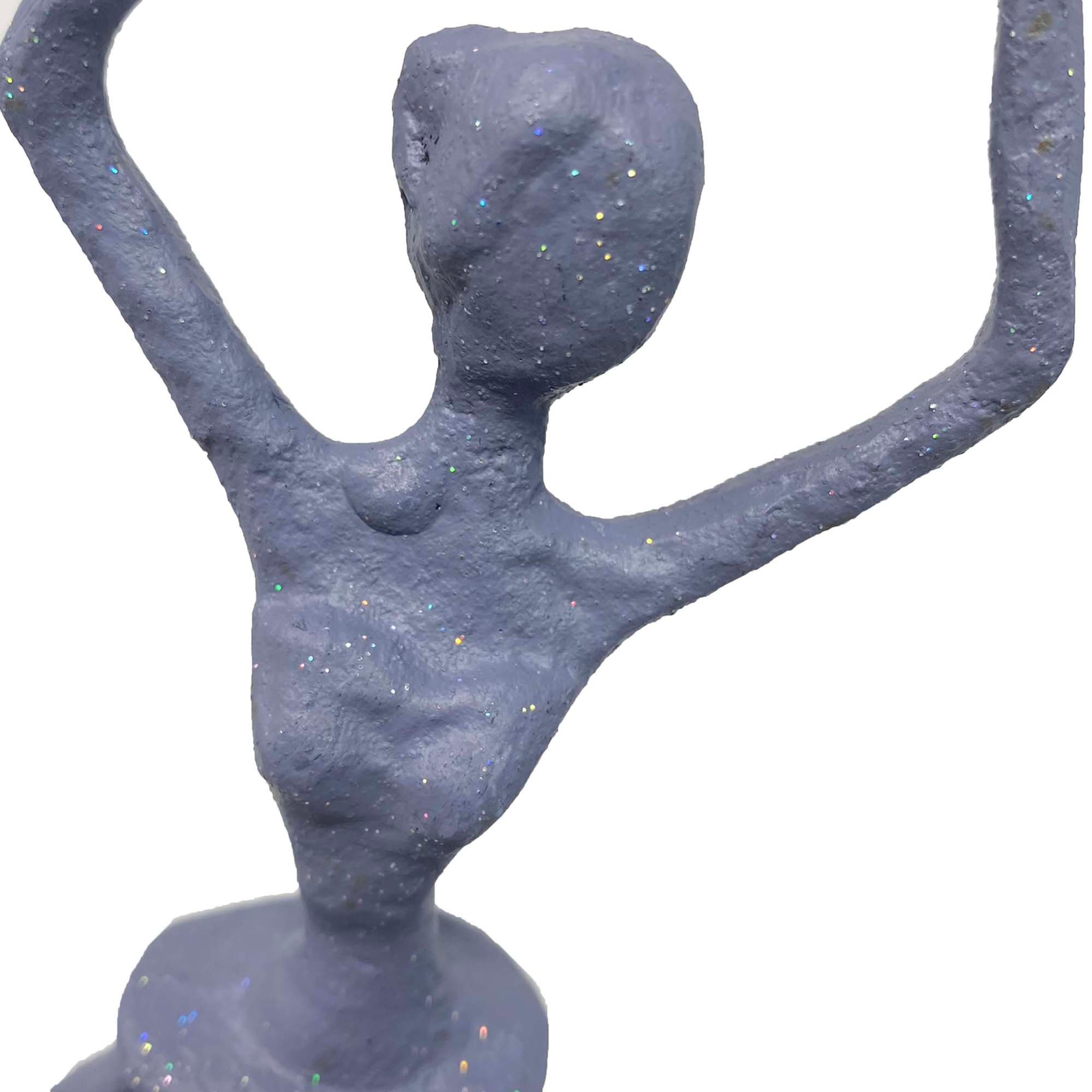 Elur Ballet Girl Iron Figurine 25Cm Grey Shimmer Statue Statues Elur   