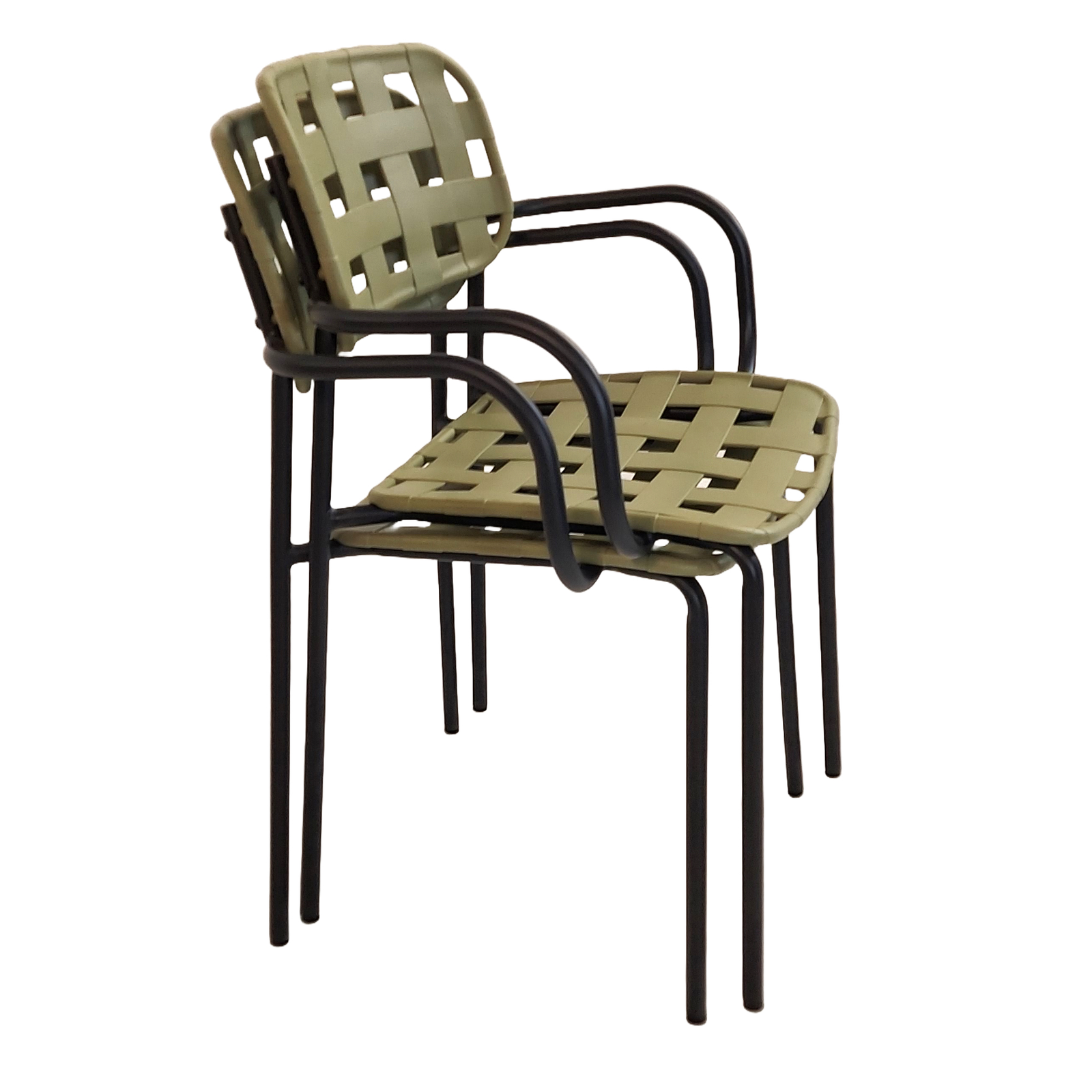 Modura Karin Garden Chair Avocado Green-Black - Pack of 2 Chairs Modura