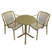 Modura Anders Bistro Table Avocado With 2 Alma Armchair Avocado Outdoor Set Dining Sets Modura