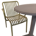 Modura Anders Bistro Table Nickel Grey With 2 Alma Armchair Avocado Outdoor Set Dining Sets Modura