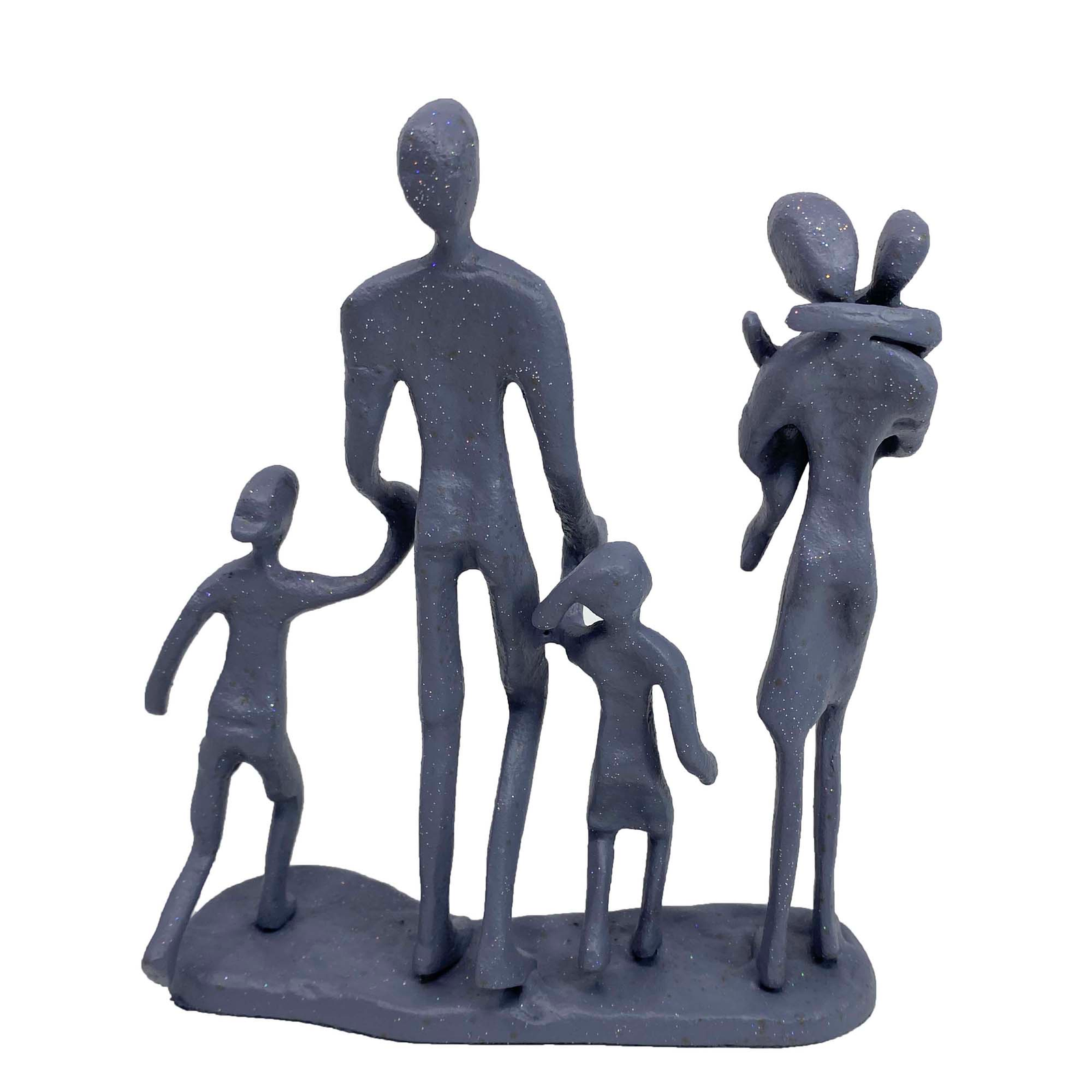 Elur Family 5 Outing Iron Figurine 18Cm Grey Shimmer Statue Statues Elur Default Title  