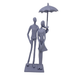 Elur Umbrella Couple Standing Iron Figurine 25Cm Grey Shimmer Statue Statues Elur   