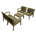 Modura Freya Lounge Set Avocado Green Dining Sets Modura