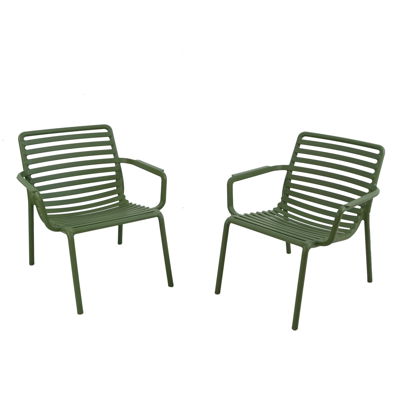 Nardi Doga Relax Outdoor Chair in Olive Green Chairs Nardi