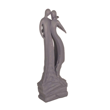 Solstice Sculptures First Date 60Cm Grey Shimmer Statue Statues Solstice Sculptures   
