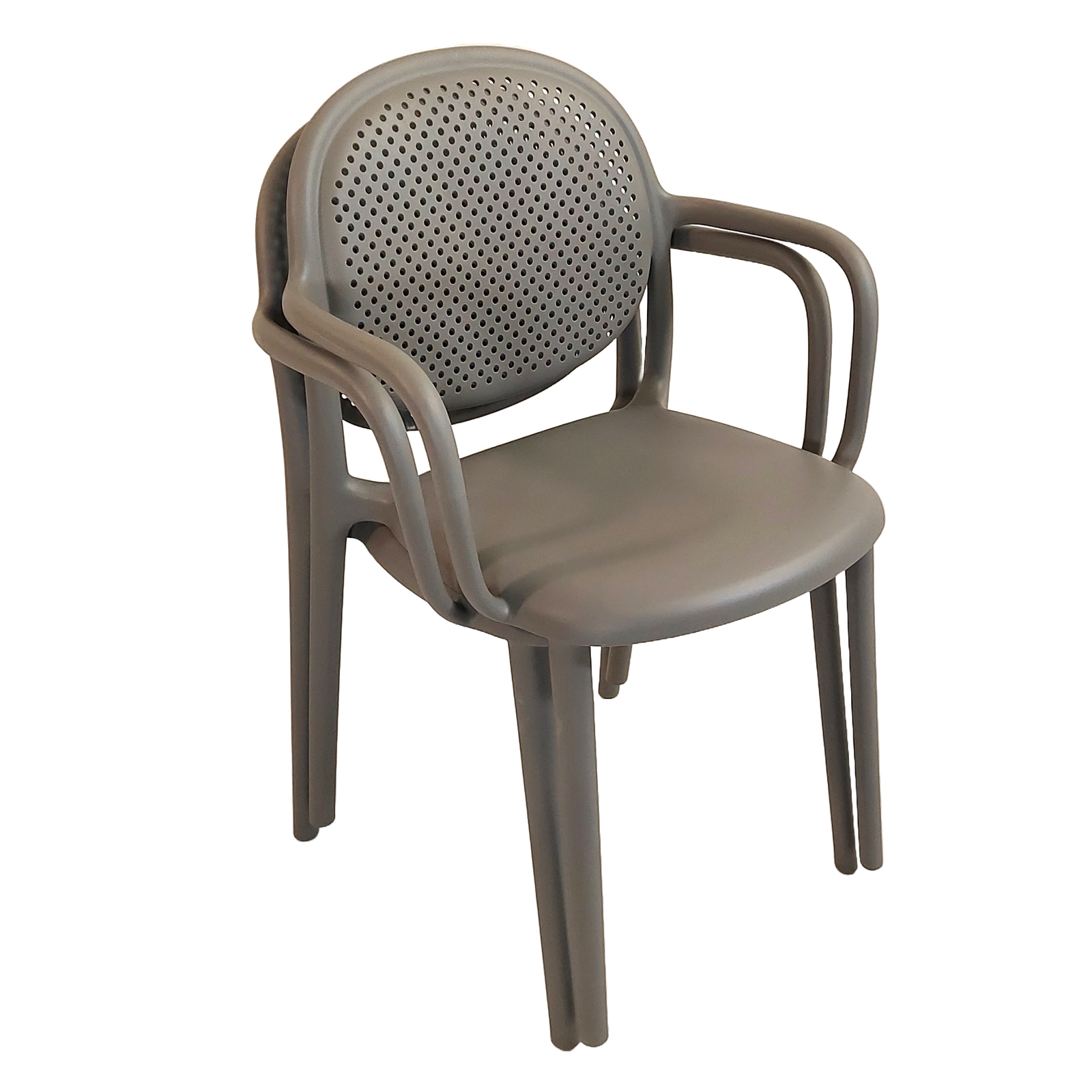 Modura Stina Garden Chair Nickel Grey - Pack of 2 Chairs Modura