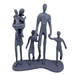 Elur Family 5 Outing Iron Figurine 18Cm Grey Shimmer Statue Statues Elur   