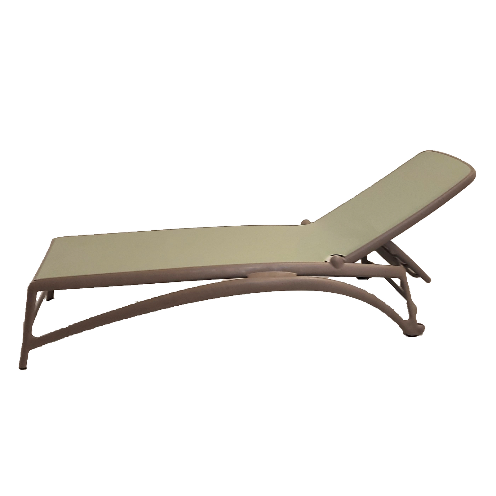 Nardi Atlantico Sun Lounger in Turtle Dove & Olive Green Sun Loungers Nardi