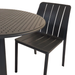 Nardi Step Garden Table With 2 Tiberina Bistrot Chair Set in Anthracite Dining Sets Nardi