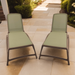 Nardi Atlantico Sun Lounger Turtle Dove & Olive Green Pack Of 2 Sun Loungers Nardi Default Title