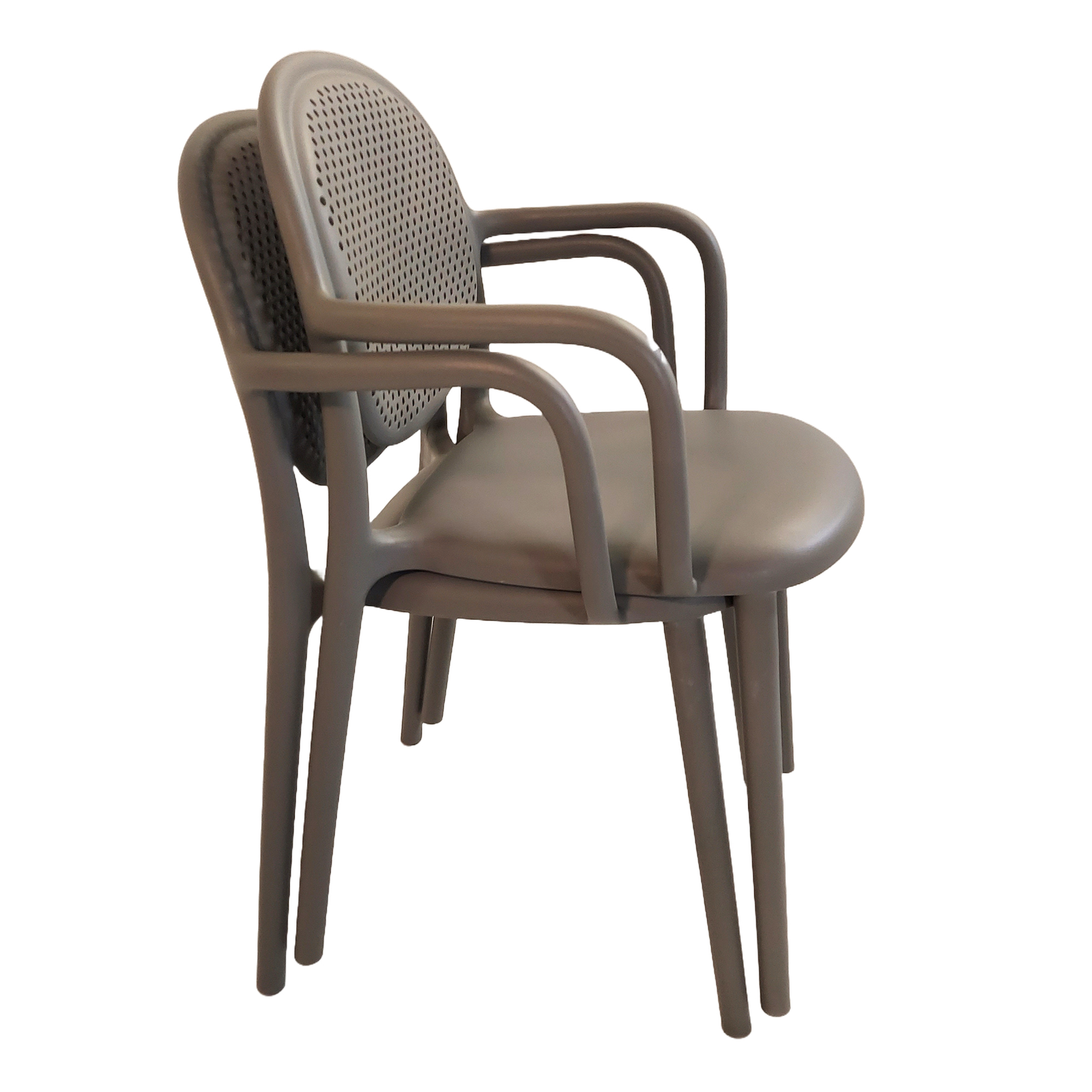 Modura Stina Garden Chair Nickel Grey - Pack of 2 Chairs Modura