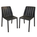 Nardi Tiberina Bistrot Chair in Anthracite - Pack of 2 Chairs Nardi