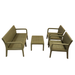 Modura Freya Lounge Set Avocado Green Dining Sets Modura