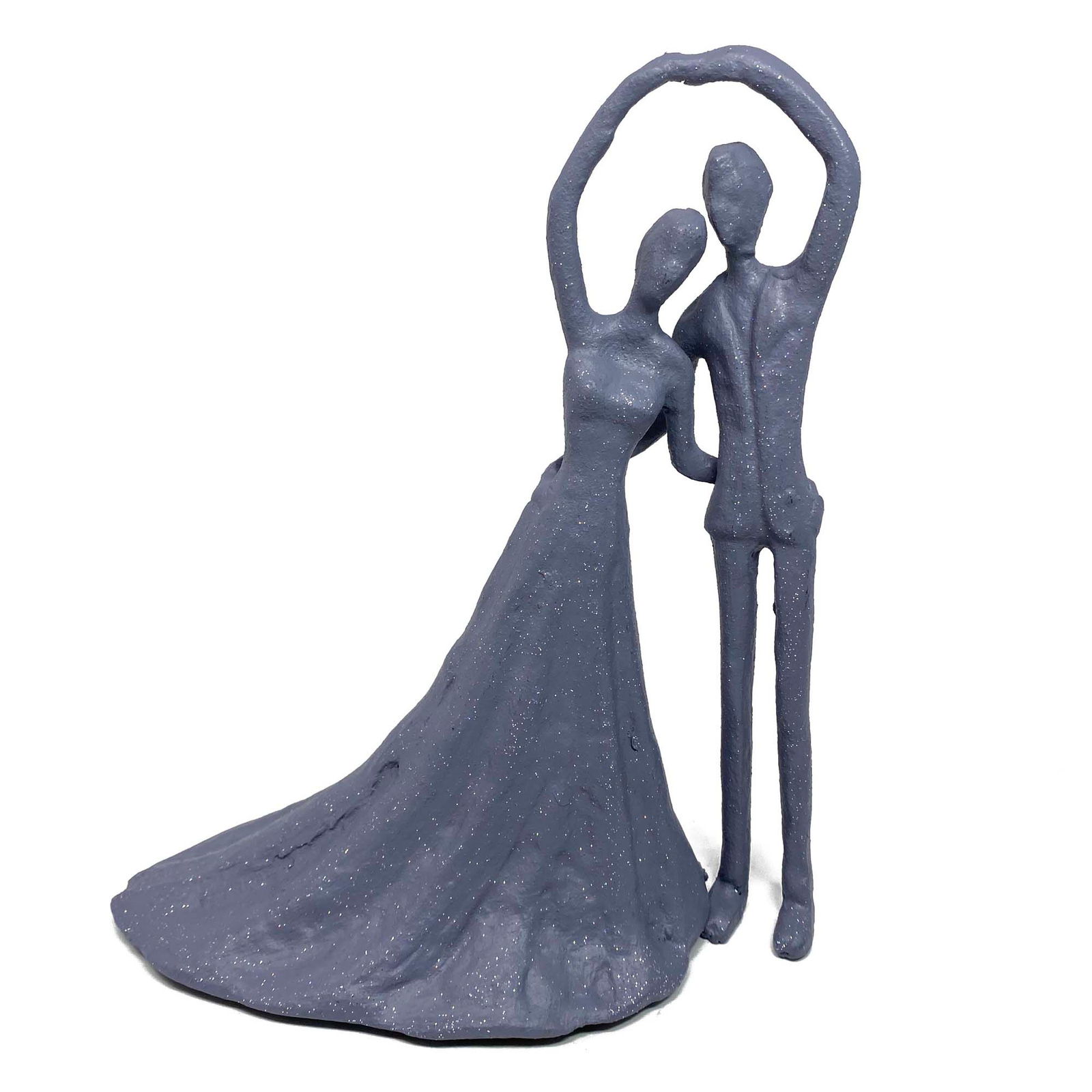Elur Wedding Dance Iron Figurine 19Cm Grey Shimmer Statue Statues Elur   