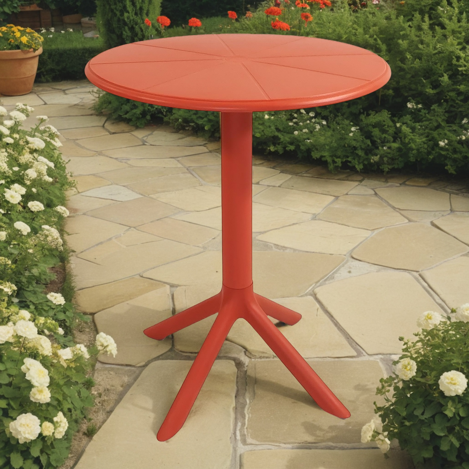 Modura Anders Bistro Garden Table Chilli Red Tables Modura