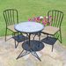 Summer Terrace Antigua Round Table with 2 Milan Chairs Garden Dining Set Dining Sets Summer Terrace   