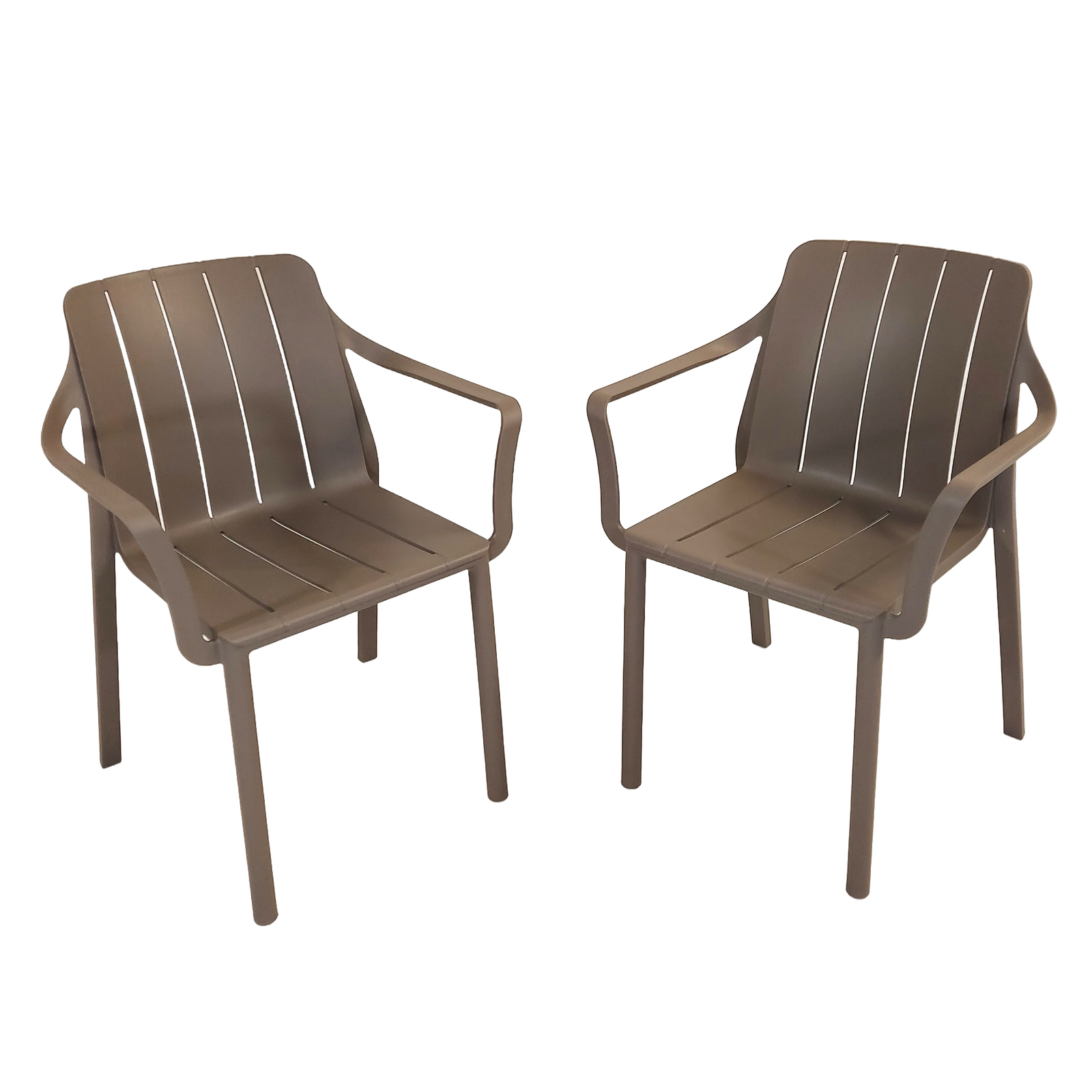 Nardi Tiberina Outdoor Armchair in Turtle Dove - Pack of 2 Chairs Nardi