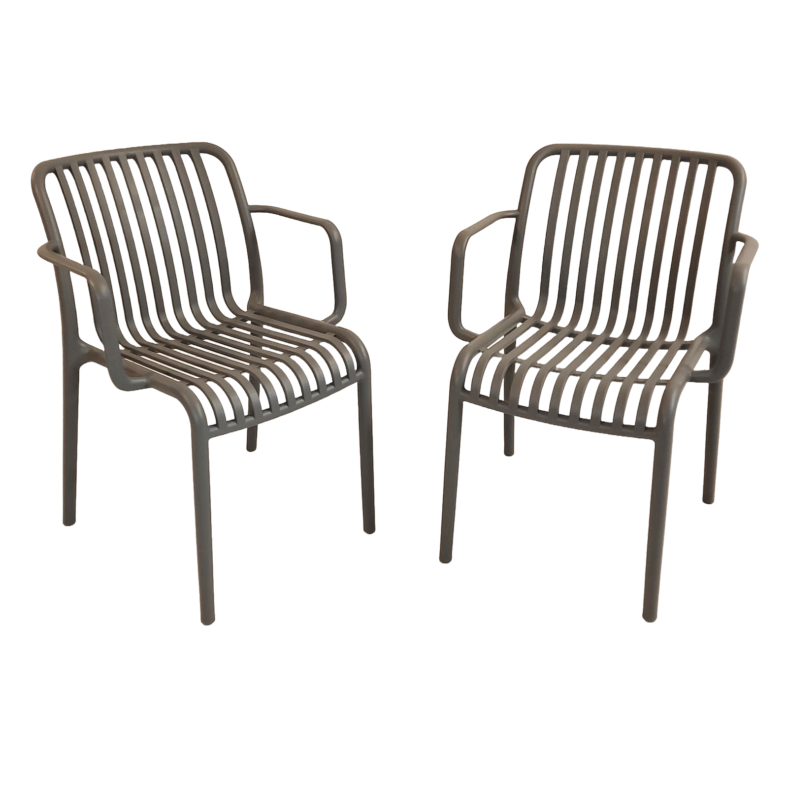 Modura Alma Garden Chair Nickel Grey - Pack of 2 Chairs Modura