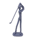 Elur Golfer Iron Figurine 19Cm Grey Shimmer Statue Statues Elur   