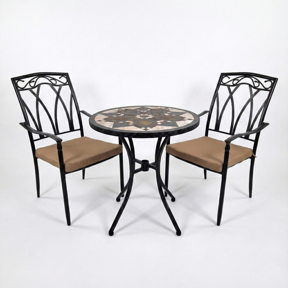 Exclusive Garden Darwin 76cm Table With 2 Ascot Chairs Set Dining Sets Exclusive Garden