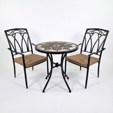 Exclusive Garden Darwin 76cm Table With 2 Ascot Chairs Set Dining Sets Exclusive Garden