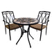 Exclusive Garden Darwin 76cm Table With 2 Ascot Chairs Set Dining Sets Exclusive Garden