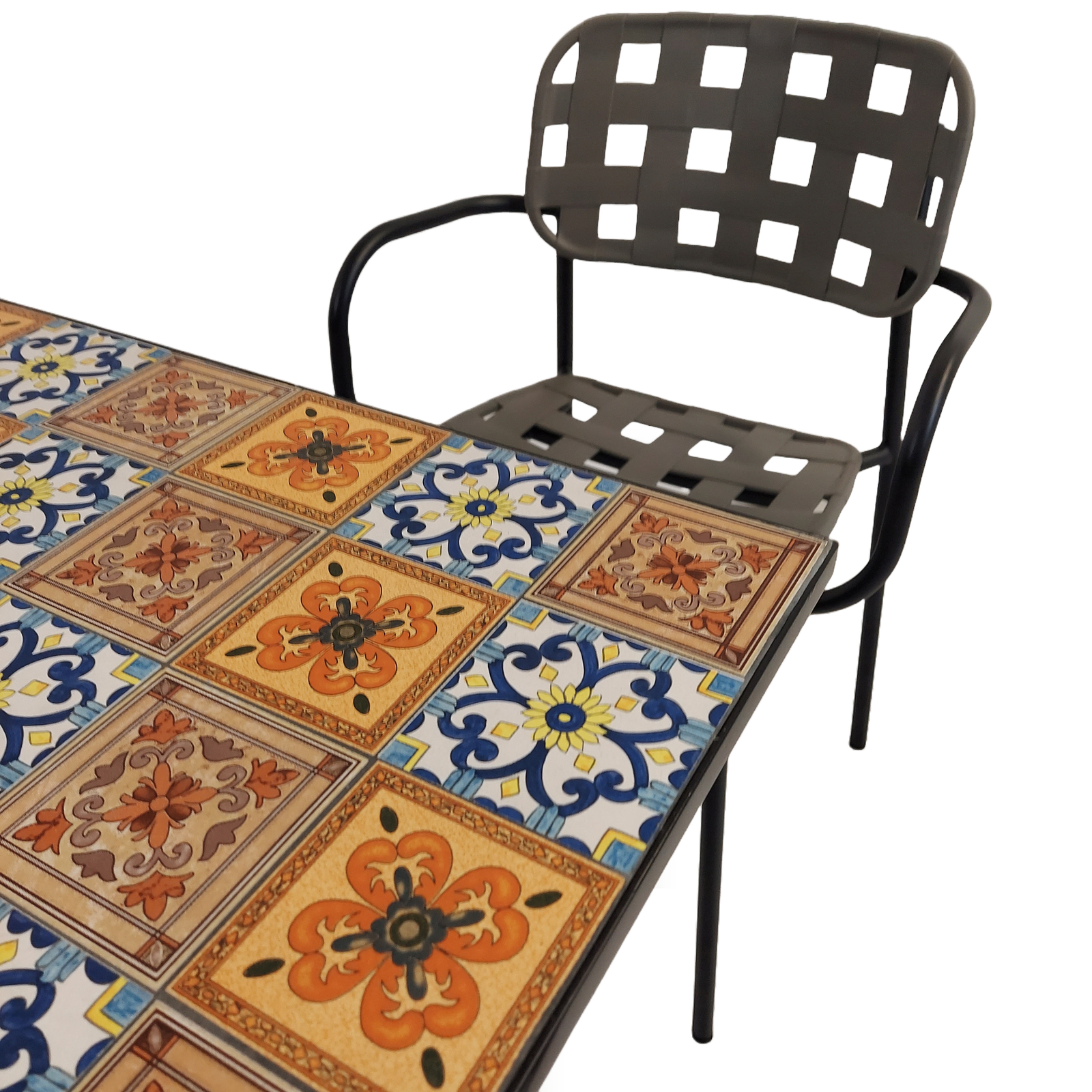 Summer Terrace Tobago Square 60cm with 4 Karin Chairs Garden Set Dining Sets Summer Terrace