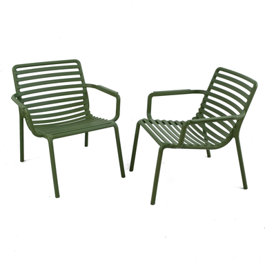 Nardi Doga Relax Outdoor Chair in Olive Green Chairs Nardi