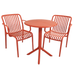 Modura Anders Bistro Table Chilli With 2 Alma Armchair Chilli Outdoor Set Dining Sets Modura