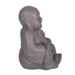 Solstice Sculptures Buddhist Monk Sitting 34Cm Grey Shimmer Statue Statues Solstice Sculptures Default Title  