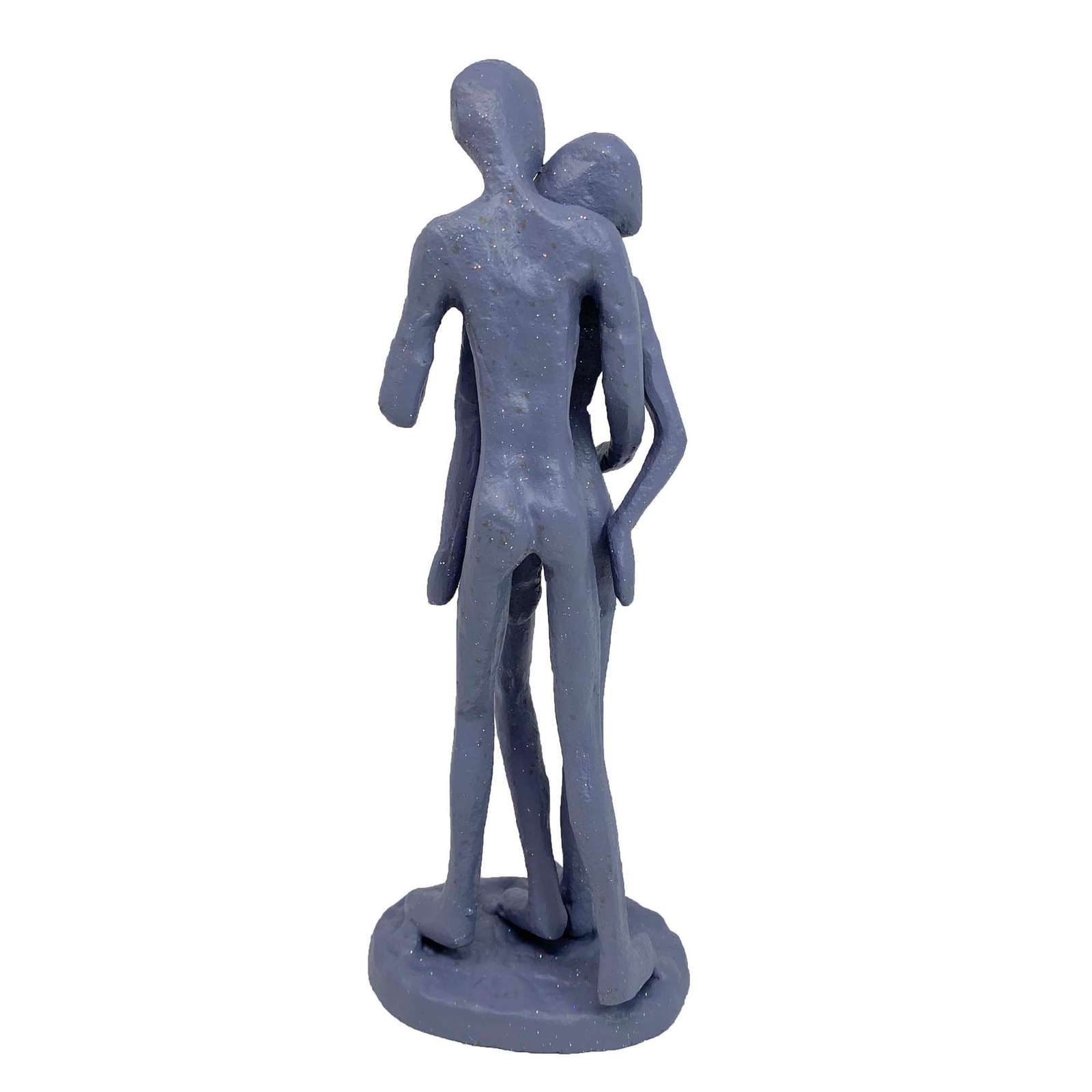 Elur Couple In Embrace Iron Figurine 18Cm Grey Shimmer Statue Statues Elur Default Title  