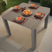 Modura Henrik 100 Garden Table Nickel Grey Tables Modura