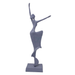 Elur Alicia Dancer Iron Figurine 40Cm Grey Shimmer Statue Statues Elur Default Title  