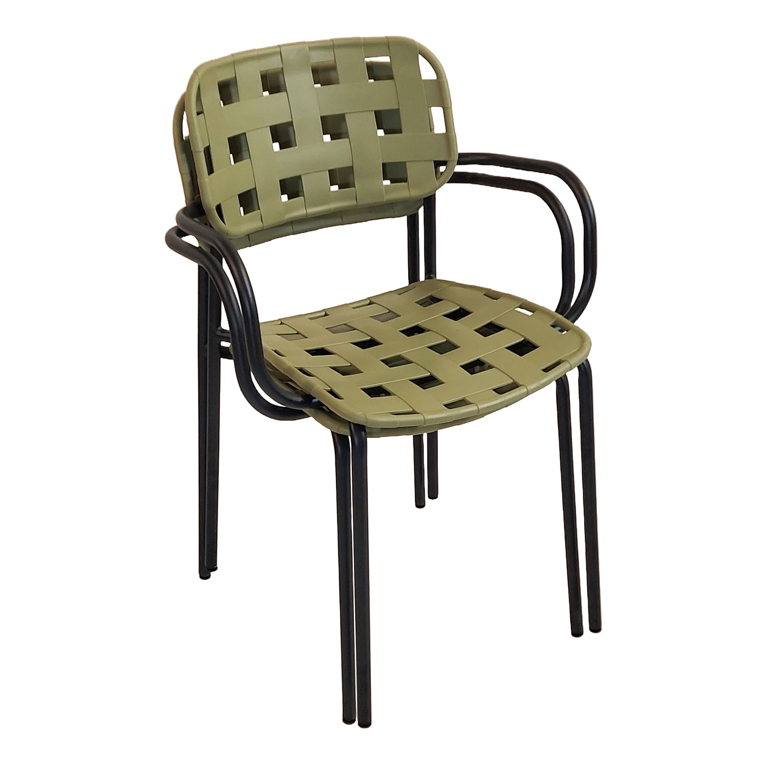 Modura Karin Garden Chair Avocado Green-Black - Pack of 2 Chairs Modura