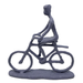 Elur Bicycle Ride Iron Figurine 19Cm Grey Shimmer Statue Statues Elur Default Title  