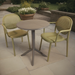 Modura Anders Bistro Table Nickel Grey With 2 Stina Armchair Avocado Outdoor Set Dining Sets Modura Default Title