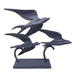 Elur Swallows Iron Ornament 22Cm Grey Shimmer Statue Statues Elur   