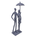 Elur Umbrella Couple Standing Iron Figurine 25Cm Grey Shimmer Statue Statues Elur   
