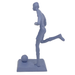 Elur Footballer Iron Figurine 20Cm Grey Shimmer Statue Statues Elur Default Title  