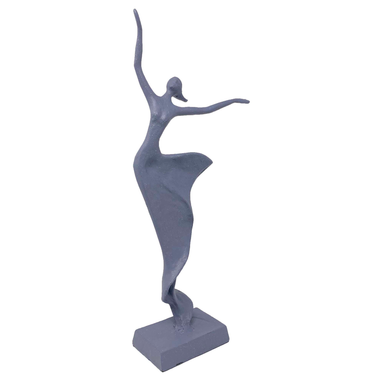 Elur Margot Dancer Iron Figurine 40Cm Grey Shimmer Statue Statues Elur   